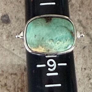 Jay King Sterling Silver Reversible Chilean Turquoise/Spiny Oyster Ring Sz 8.5